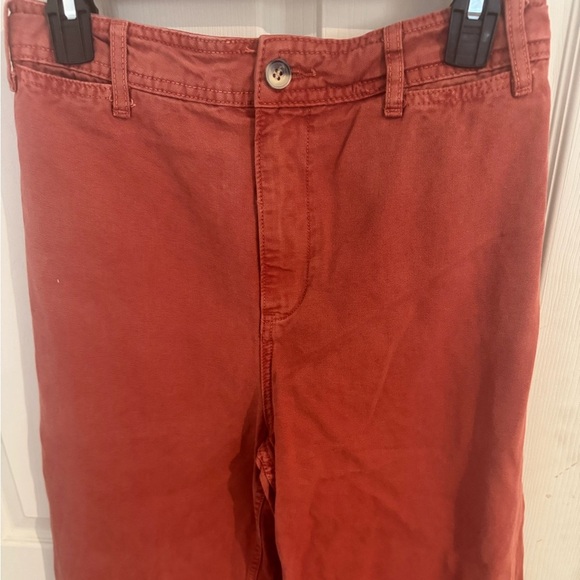 We the Free Patti Wide Leg Crop Pants Jeans Color Rose Size 29 Cotton High Rise - Picture 5 of 15